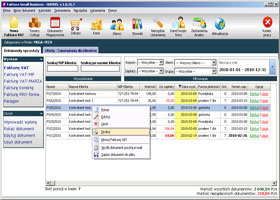Widok okna startowego programu do Faktur VAT z magazynem