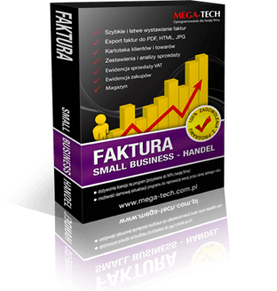 Program do faktur i magazynu. Faktura Small Business Handel