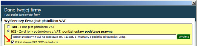 Ukrywanie Stawki VAT na fakturze dla zwolnionych z VAT