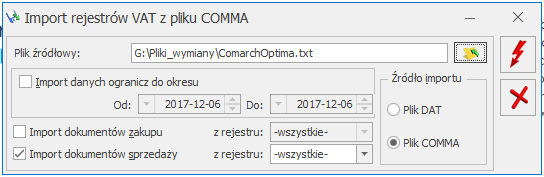 comarch optima txt