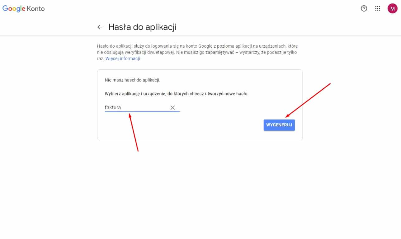 wysyłanie maili gmail